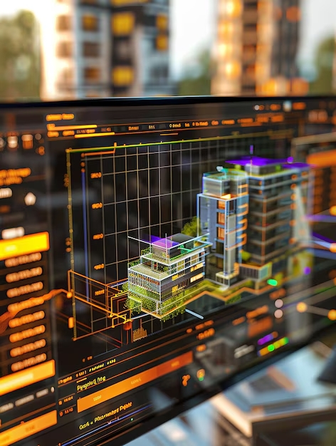 bim maquette écran d'ordinateur