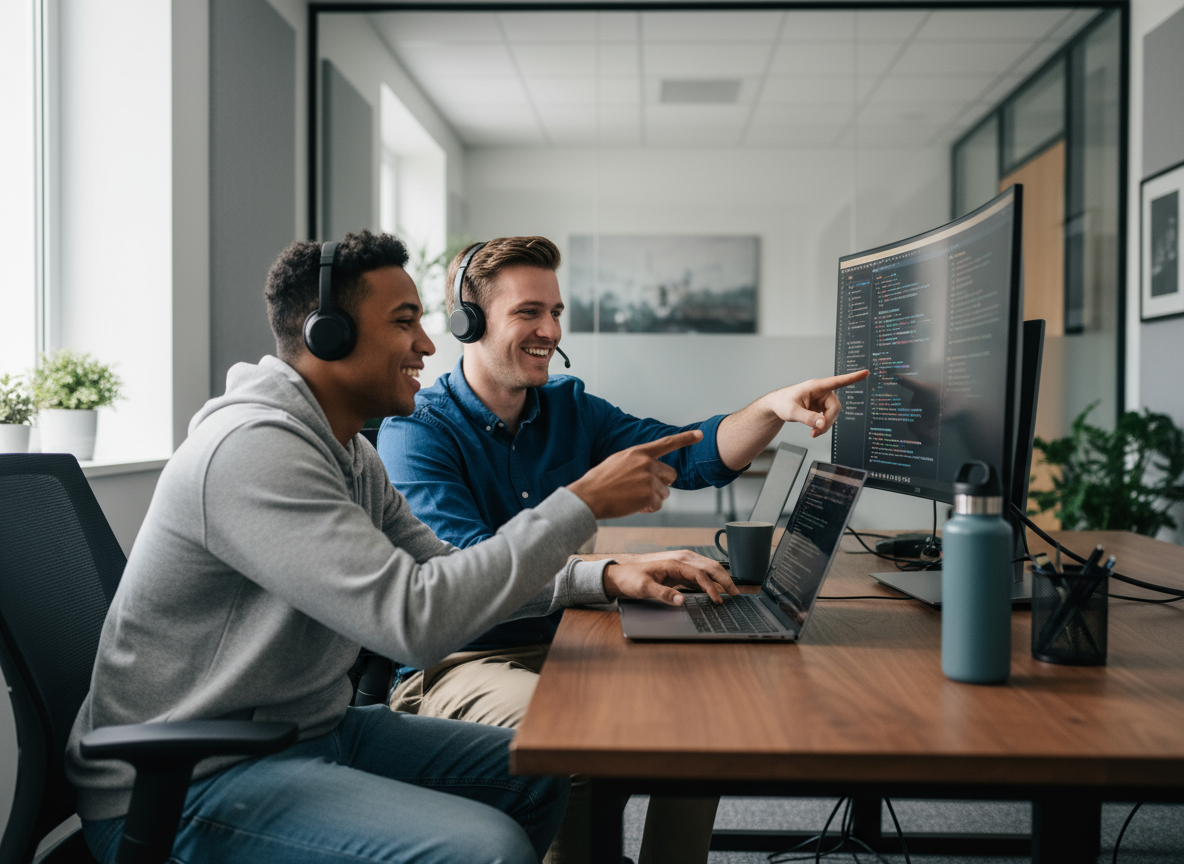 Étudiants en formation Développeur Web et Web Mobile